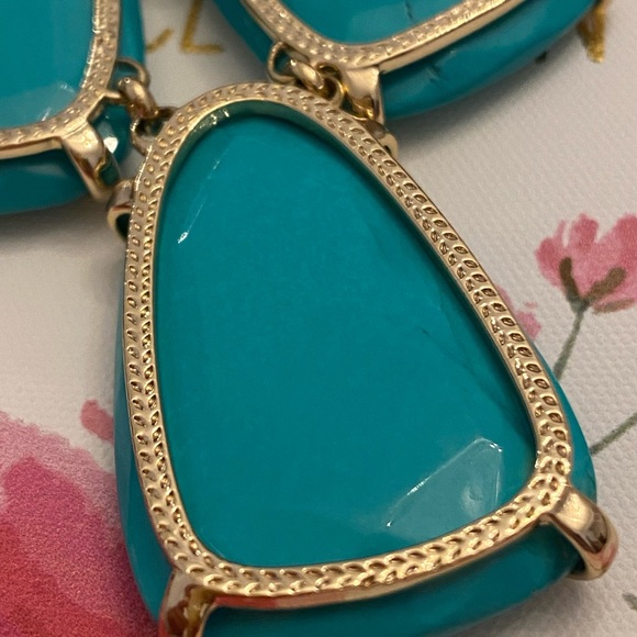 ❤️KENDRA SCOTT TEAL SET HARLOW AND ALEXANDRAS ❤️ - Picture 5 of 10
